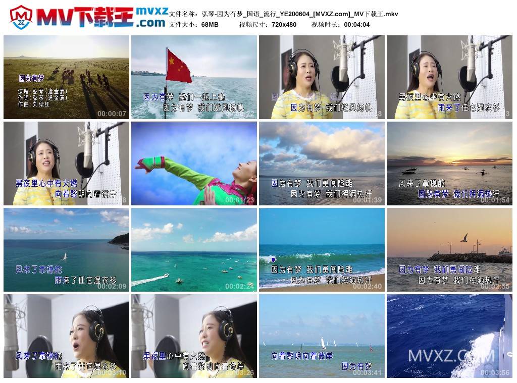 弘琴-因为有梦_国语_流行_YE200604